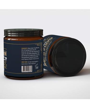 Battle Born Grooming Co Clay Pomade (Bay Rum 4 oz) - Firm Hold & Matte Finish - Buy Online on GoSupps.com