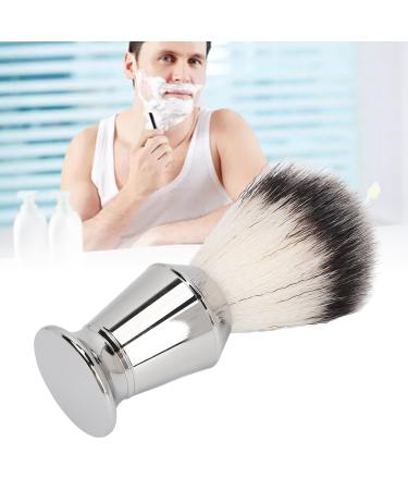 Shaving brush for men fine synthetic bristles stainless steel beard foam brush efficient cleaning easy to clean