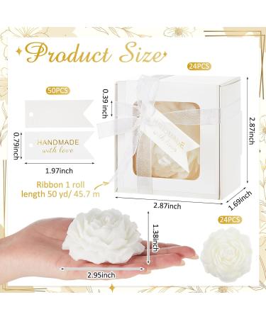 24 Sets Wedding Gift Candle - Scented Flower Candles for Bridal Showers Bachelorette Parties & Anniversaries - Perfect Thank You Tags & Favor Decorations - Buy Online on GoSupps.com