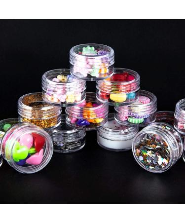 30 Pcs Mini Cream Jars with Labels & Spatula for Nail Art & Lip Balm - 5G 5ml Clear Tiegel - International Shipping Available - Buy Online on GoSupps.com