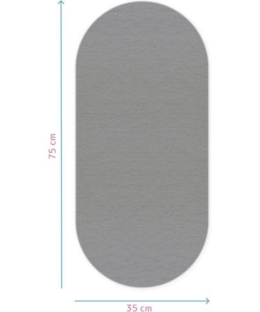 Baby Moses Basket Fitted Sheet 2 Pack - Oval Grey Soft Cotton Sheets for Moses Baskets - Buy Online on GoSupps.com
