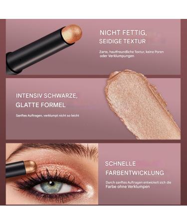 Cream Eyeshadow Stick for Eyes Shiny Eye Pencil Matte Crayon Multifunctional Color Shadow Colored Pencil for Daily Beauty of the Lid for Professional Parties Makeup Makeup - Buy Online on GoSupps.com