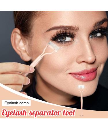 Juome 4 in 1 Eyelash Applicator Tool Kit - False Lash Clip, Curler, Separator & Comb Set for Women - Buy Online on GoSupps.com