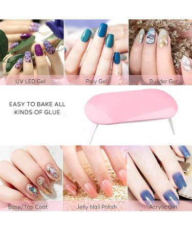 Professional Acrylic Nail Kit Set with Glitter Decorations and Nail Dryer - DIY Gel Manicure Set - Buy Online on GoSupps.com
