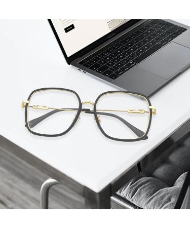 Stylishly Oversized Ultralight Reading Glasses 1.0 for Men & Women | Cozy Blue Light Filter Computer Readers | Large Frame Glare-Free Presbyopia Glasses for Big Heads/Faces - Buy Online on GoSupps.com