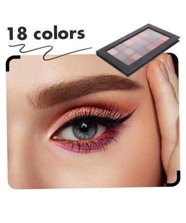 Hemoton 18 Black Eyeshadow Palette - Matte & Shimmer Eye Shadow for Women | International Shipping - Buy Online on GoSupps.com