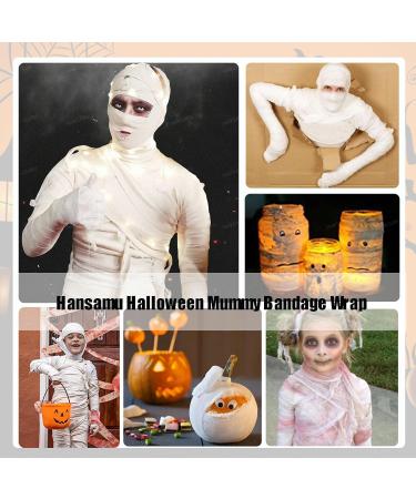 6 Rolls Halloween Mummy Bandage Wrap - Self-Adhesive Stretch Zombie Gauze for Costume Decor | Perfect for Cosplay - Buy Online on GoSupps.com