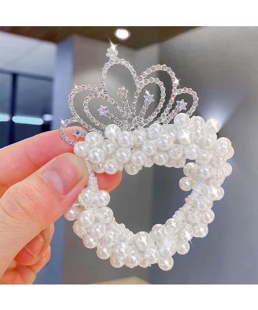 Pearl Crown Hair Tie for Girls - Princess Hairband for Parties | Girls' Fashion Accessory - Buy Online on GoSupps.com
