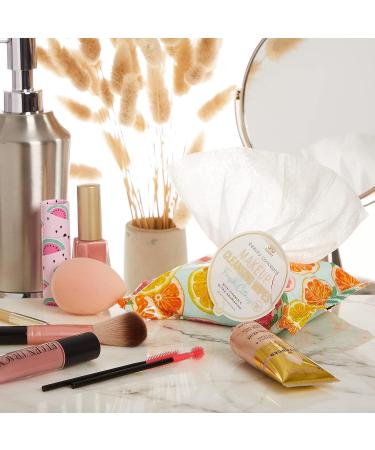 Beauty Concepts Citrus Makeup Cleansing Wipes - Fresh Citrus, Pink Grapefruit, Lemon Zest & Orange - Buy Online on GoSupps.com