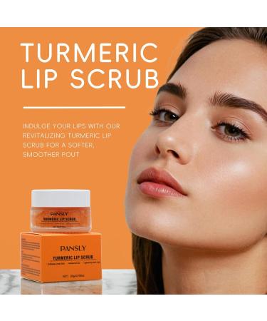 Turmeric Lip Scrub for Dark Lips Exfoliating Lip Scrub Moisturizing Exfoliator Nourishes and Hydrates Lip Skin Treatment Turmeric Sugar Scrub for - Buy Online on GoSupps.com