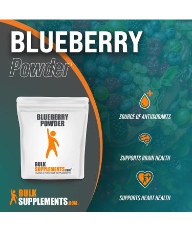 BulkSupplements Wild Blueberry Powder 500g - Anthocyanin Supplement for Baking - Buy Online on GoSupps.com