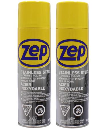 ZEP STAINLESS STEEL CLEANER & POLISH 2 x 396g