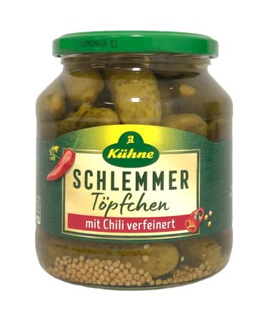 Khne Schlemmertpfchen Spicy Gherkins with Chili 6-Pack (6x300g) | International Shipping Available - Buy Online on GoSupps.com
