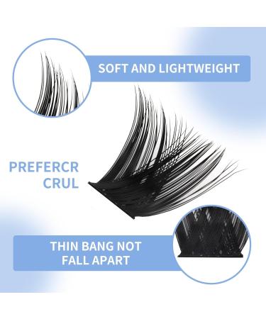 GEMERRY Individual Eyelash Kit 120Pcs D Curl 8-16mm with Lash Bond, Seal, and Applicator - DIY Cluster Extension Kit for Home Use - Buy Online on GoSupps.com