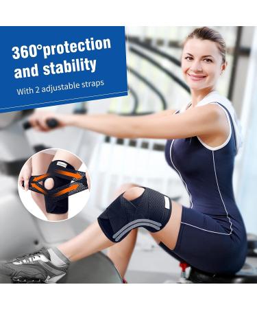 Galvaran Professional Knee Brace with Side Stabilizers - Adjustable Support for Meniscus Tear, ACL & MCL Injury Recovery - Ideal for Men & Women - Black, Medium - Buy Online on GoSupps.com