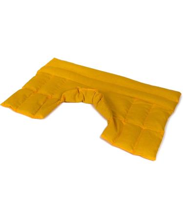 Linseed Pillow for Neck & Shoulder Relief - Heat Pad Collar for Pain Management (Mango Linseed) | Best Supportive Grain Pillow - Buy Online on GoSupps.com
