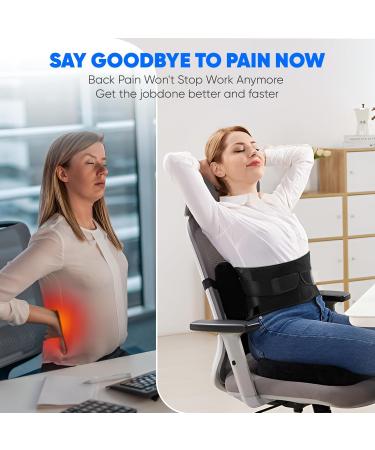 Fiohiros Back Support Belt for Lower Pain Relief Back Brace with Lumbar Pad for Men & Women Adjustable Support Belt for Sciatica Herniated Disc Scoliosis Heavy Lifting (27" to 31") Medium Upgrade/Black - Buy Online on GoSupps.com