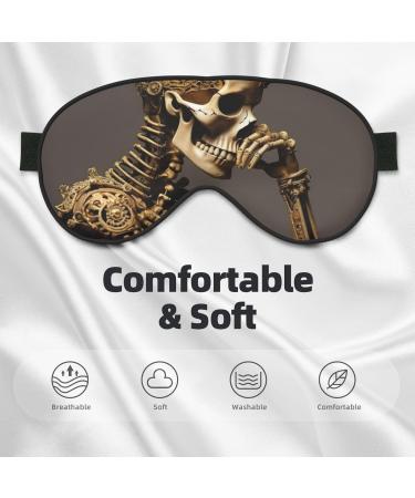 SSIMOO Skeleton Sleep Mask - Adjustable Breathable & Fashionable Eye Mask for Comfortable Sleep | International Shipping - Buy Online on GoSupps.com