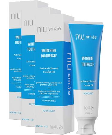 Niusmile Teeth Whitening Toothpaste - Peppermint - Pack of 3 - Buy Online on GoSupps.com