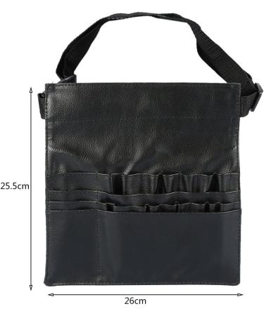 Premium PU Leather Makeup Brush Belt & Cosmetic Bag - Zipper Storage for Eyeshadow & Concealer Brushes - Perfect for Professionals - Buy Online on GoSupps.com