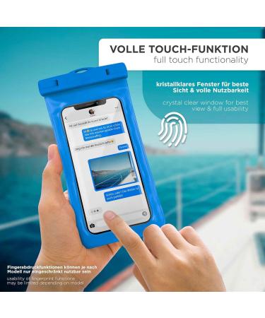 Oneflow Waterproof Mobile Phone Cover for Samsung Galaxy A55 5G | Aqua-Blue Touch & Camera Window + Bracelet Loop | International Shipping - Buy Online on GoSupps.com