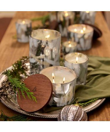 Thymes Luminary Frasier Fir Candle - Luxury Pine Scented Candle for Home Decor & Bath - 20 Oz Silver Candle - International Shipping Available - Buy Online on GoSupps.com
