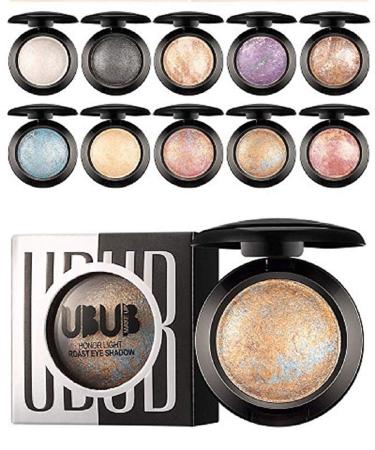 YABINA 10 Colors Baked Shimmer Eyeshadow Palette - Long Lasting Metallic Makeup Cosmetics (01) - Buy Online on GoSupps.com