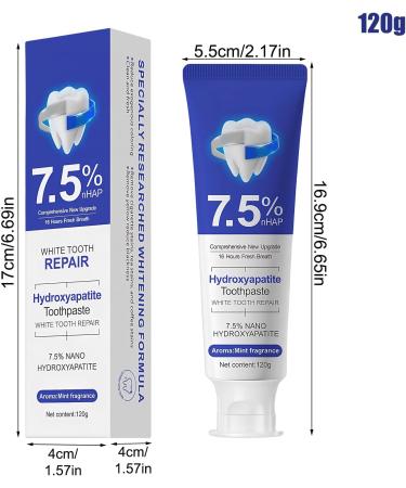  G n rique Repairing Toothpaste for Teeth Dental Repair Gel 120g - Natural Tooth Repair Toothpaste - For Health Protection Mouth Stains Women Men Friends - Buy Online on GoSupps.com