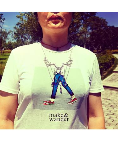 Oralgo Gothic Necklace: Vintage Lunar Branch with Violet Crystal Water Drop Pendant - Fashionable Pagan Witch Jewelry for Women - Buy Online on GoSupps.com