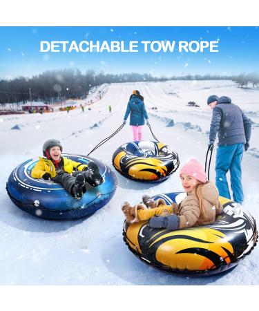 Large 47 Inch Snow Tube with 4 Snow Patches - Waterproof Inflatable Sled for Winter Fun | Space Theme, Heavy Duty K80 PVC Material, -30F Resistant - Buy Online on GoSupps.com