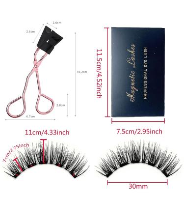 Dual Magnetic False Eyelashes Set - Reusable, Natural Look, No Glue or Eyeliner Required - Lightweight and Easy to Wear - 2 Pairs - Buy Online on GoSupps.com
