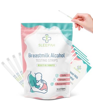 Breast Milk Alcohol Testing Strips (13 Pack) Detect Alcohol in Breast Milk at Home Individually Wrapped Results in 2 Minutes (13 Pack) Without Any Urinalysis 13 Count (Pack of 1)