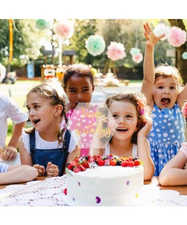 Vegcoo 10-Piece Empty Acrylic Cake Attachments Set | Round Cupcake & DIY Decorations for Birthdays & Weddings - Buy Online on GoSupps.com