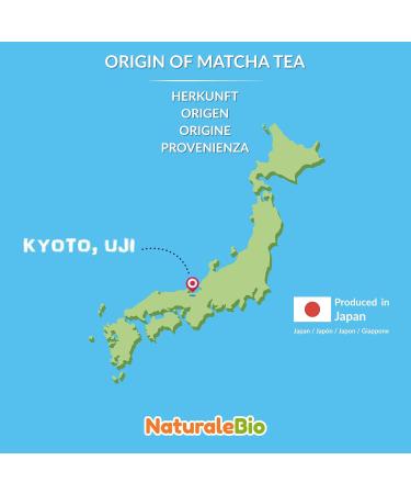 Organic Ceremonial Grade Matcha Green Tea Powder - 30g Tin | Authentic Japanese Tea Ceremony Blend from Uji Kyoto | Sugar & Preservative Free - Buy Online on GoSupps.com