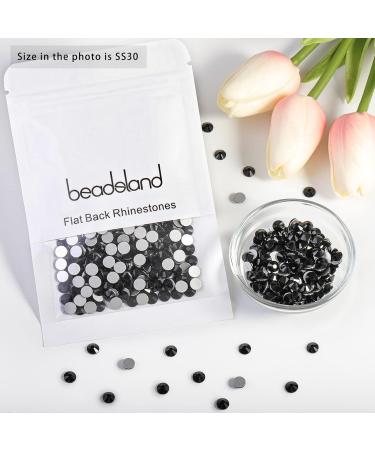 Beadsland 288PCS Flat Back Rhinestones for Nails - Black SS30 Nail Crystals (6.4-6.6mm) - International Shipping Available - Buy Online on GoSupps.com
