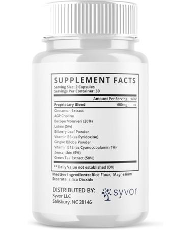 Gluco Elixir Capsules Official GlucoElixir Blood Health Support Pills with All Natural Ingredients Advanced Formula Supplement Pills with Maximum Strength Vitamins for Women & Men (60 Capsules) - Buy Online on GoSupps.com