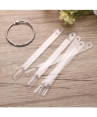 Uonlytech 50pcs Nail Color Display Sticks | Clear Nail Sticks with Ring Fan | Nail Practice & Clamps for Manicure - Buy Online on GoSupps.com