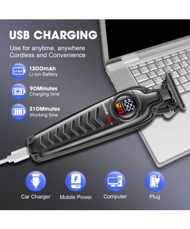 Professional Hair & Beard Trimmer for Men | Cordless T Blade Hair Clippers for Barbers | Rechargeable Hair Cutting Clippers - Buy Online on GoSupps.com
