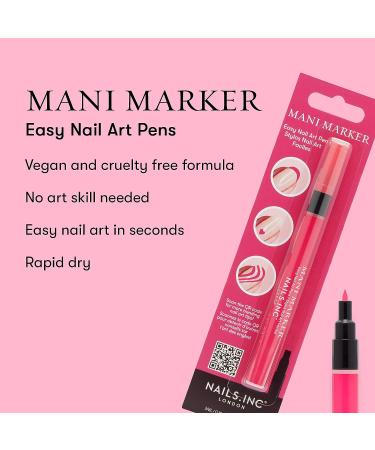 Nails.INC Bubblegum Pink Mani Marker Nail Art Pen - Create Stunning Nail Designs with Precision - Buy Online on GoSupps.com
