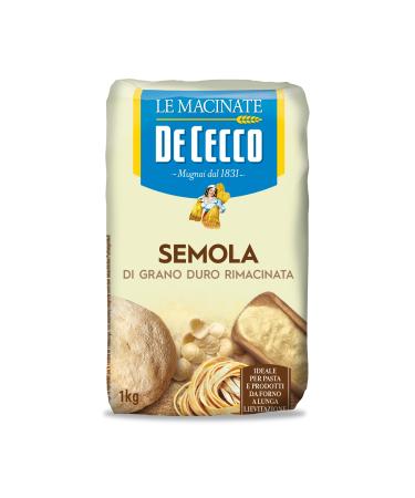 De Cecco - DURUM WHEAT SEMOLINA FLOUR 1KG - Italian artisanal product - Italian artisanal product