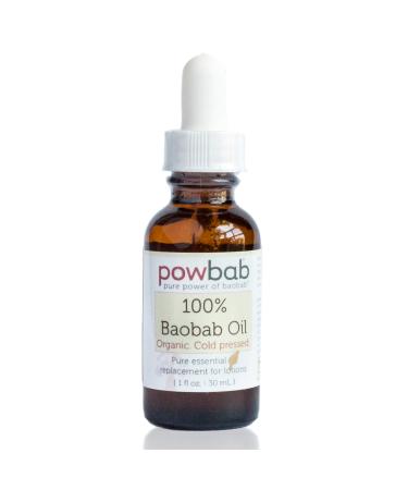 100% Baobab Oil Cold Pressed Raw Essential Organic Body Oil for Hair and Nail. Face Cleansing Skincare Moisturizer from Baobab Seeds. African Oil as Pure Vitamin E Oil for Scars - 1 oz. 1 Ounce (Pack of 1)