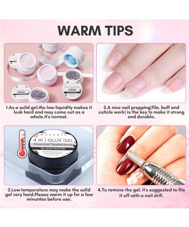 Makartt 15ml Builder Gel for Gel Nails - Non-Stick 3D Sculpting UV Glitter Nail Glue - Moondust Pearlescent for DIY Manicure - Buy Online on GoSupps.com