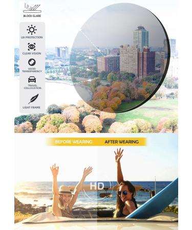 Koosufa Fashion Sunglasses & Reading Glasses for Men | UV Protection & Blue Light Filter | Outdoor Reading 1.0 - 4.0 | 4 Color Set - Buy Online on GoSupps.com