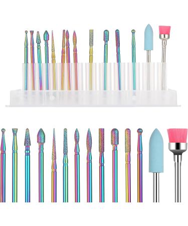 14 Pcs Nail Drill Bits for Gel Nails 3/32 Inch Efile Diamond Cuticle Nail File Bit Acrylic Nail Gel Polish Remover Tool for Nail Drill Efile Professional Electric Nail File Machine for Nail Salon Home - Buy Online on GoSupps.com