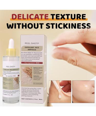 Black Rice Exfoliant Peel Shot Rice Ampoule Duo Set White and Black Rice Exfoliating facial mask .Reduce blackheads shrink pores suitable for all skin types 2.03Fl Oz (Pack of 2) - Buy Online on GoSupps.com