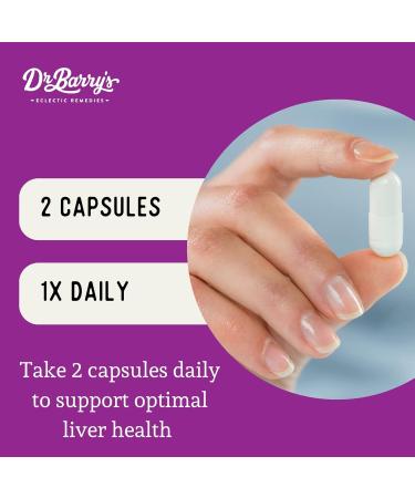Dr. Barry's Total Liver Supplement with Milk Thistle, Artichoke, Dandelion Root, Support Healthy Liver Function & Natural Cleanse, Boost Immune System, 60 Capsules - Buy Online on GoSupps.com