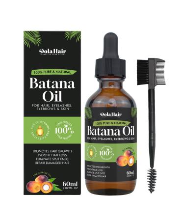 Batana Oil for Hair Growth Organics 100% Natural Pure Batana Hair Oil Batana Oil Nourishes Damaged Hair to Prevent Hair Loss Natural Hair Growth Oil and Conditioner Batana Hair Oil 2.02 Fl Oz