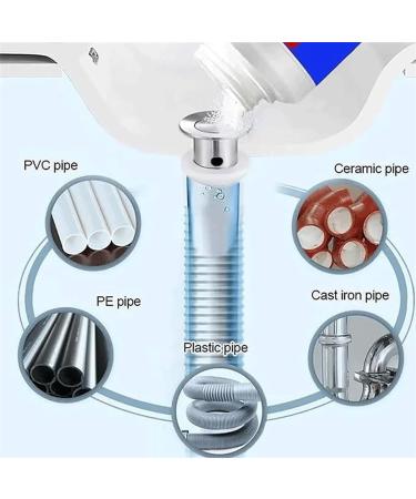 Powerful Pipe Dredging Agent Unblock Clogged Drains Unclog Clogged Drains Effective Pipe Unclogger All Around Powerful Sink Drain Cleaner for Kitchen Toilet Quick Cleaning (2Pcs) - Buy Online on GoSupps.com