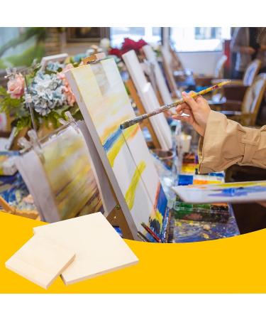 5-Piece Square Unfinished Wood Canvas Panel Boards for Painting and Home Decor - Buy Online on GoSupps.com