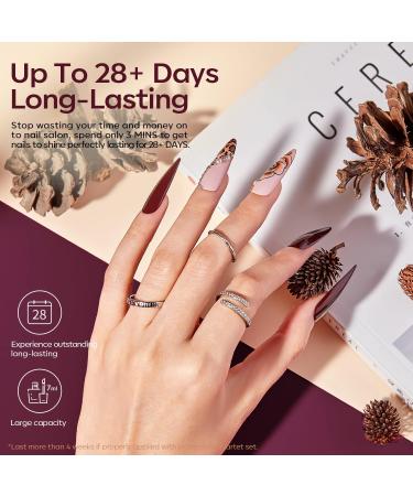 Modelones 24 Pcs Gel Nail Polish Set 20 Colors Nude Gray Pink Glitters Gel Nail Polish Set with Bond Primer Glossy & Matte Top Base Coat Nail Art Manicure DIY Salon at Home Brown Gray Pink Purple Red - Buy Online on GoSupps.com